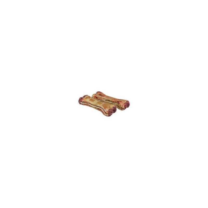 Schecker - Gefüllter Kauknochen mit Salami-Geschmack [140g (2 Stück a 12cm)]