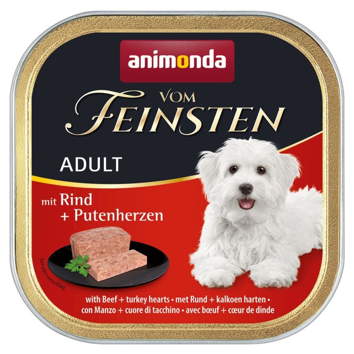animonda Vom Feinsten Adult getreidefrei 6 x 150 g - Rind & Putenherzen