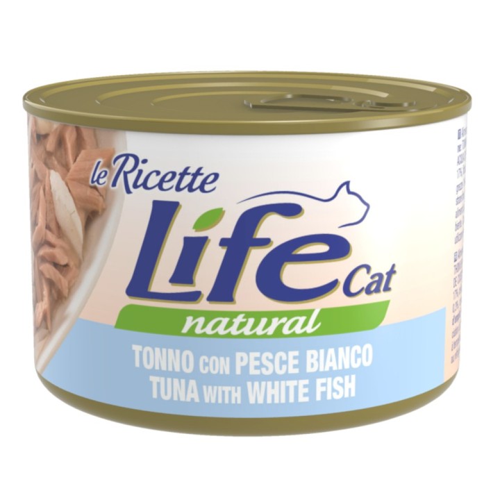 Life Cat "Le Ricette" 4 x 150 g - Thunfisch mit Weißfisch