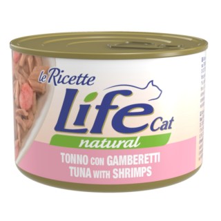 Life Cat "Le Ricette" 4 x 150 g - Thunfisch mit Garnelen