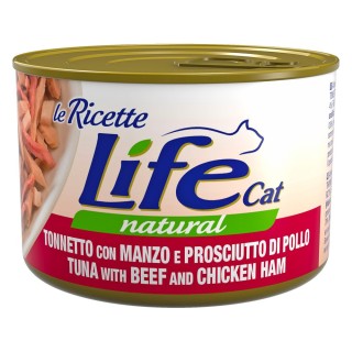 Life Cat "Le Ricette" 4 x 150 g - Thunfisch, Rindfleisch, Schinken