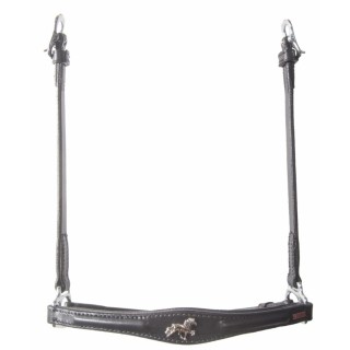 Hannoveranisches Reithalfter für Pferde mit Pferdeemblem Karlslund Kombi