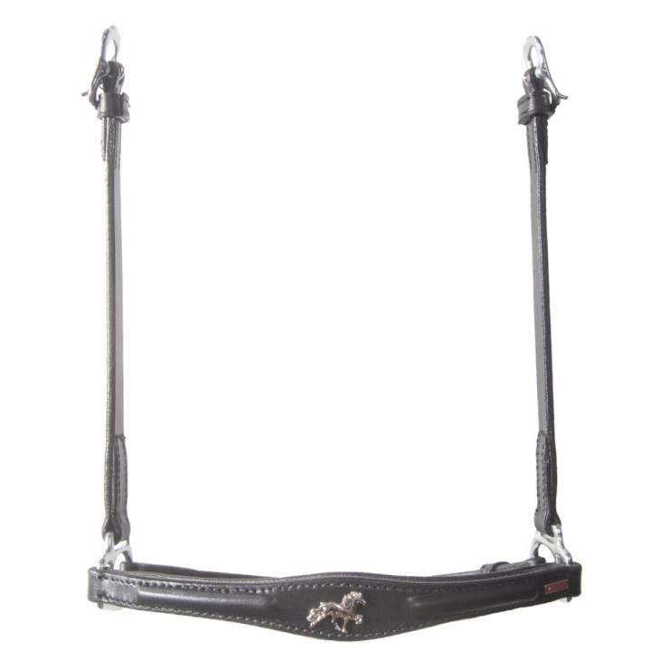 Hannoveranisches Reithalfter für Pferde mit Pferdeemblem Karlslund Kombi