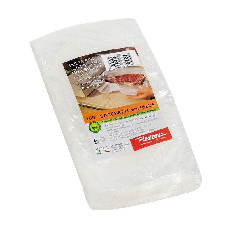 Lebensmitteltasche mit 100 geprägten Taschen Reber