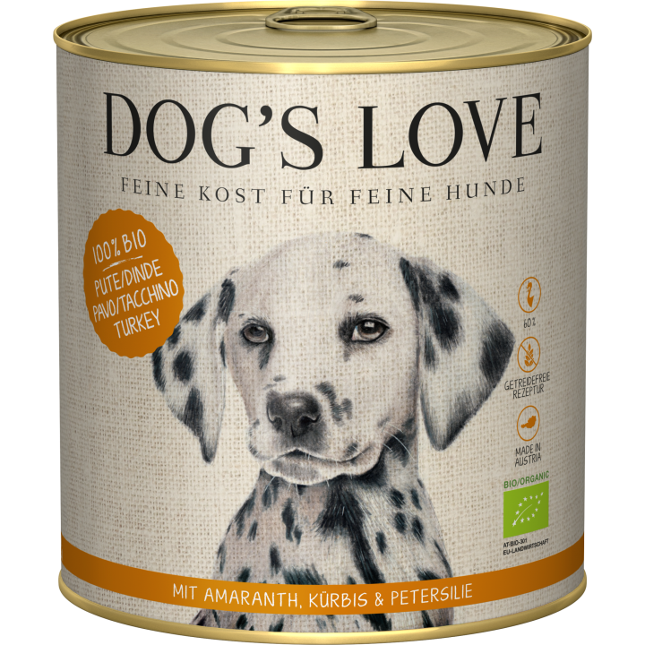 DOG'S LOVE BIO Pute , 800 g - 800 g