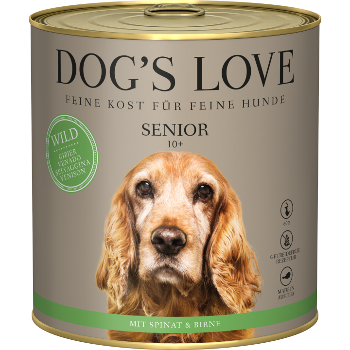 DOG'S LOVE Hundefutter Senior Wild - 800 g