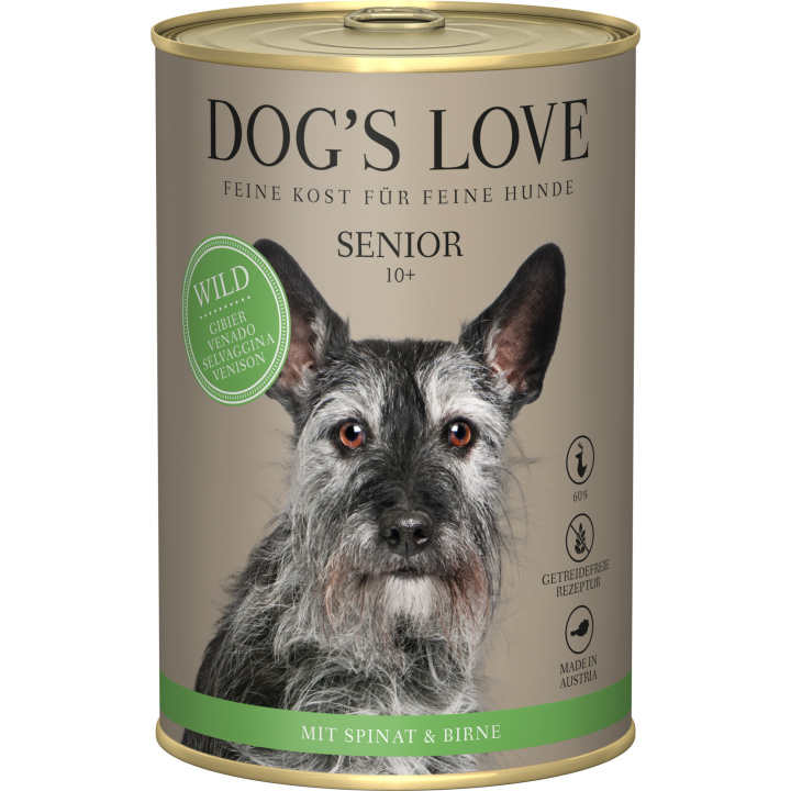 DOG'S LOVE Hundefutter Senior Wild - 400 g