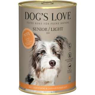 DOG'S LOVE Hundefutter Senior Pute - 400 g