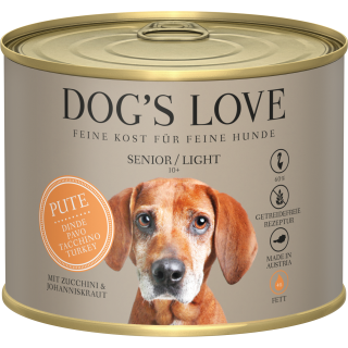 DOG'S LOVE Hundefutter Senior Pute - 200 g