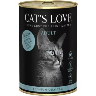 CAT's LOVE Katzen Nassfutter ADULT FISCH PUR - 400 g