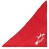 Schecker - Besticktes Weihnachts-Halstuch Rentierschlitten + Name [35cm - Rot]