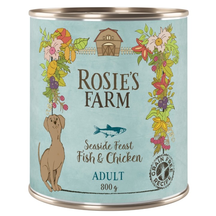 Rosie's Farm Adult 6 x 800 g  - Fisch & Huhn