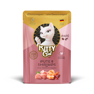 KITTY Cat Paté 6 x 85 g - Pute & Shrimps