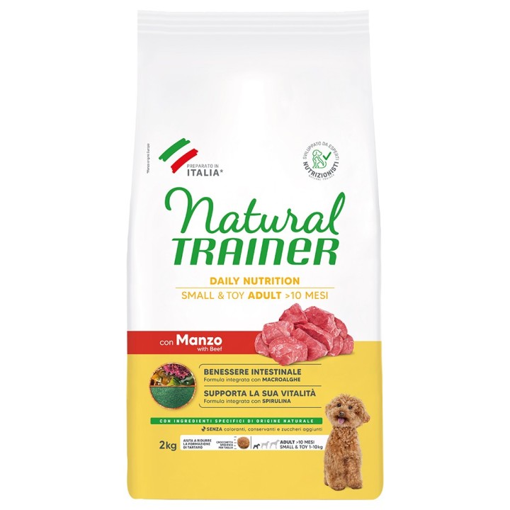 Natural Trainer Adult Small & Toy mit Rind - 2 kg