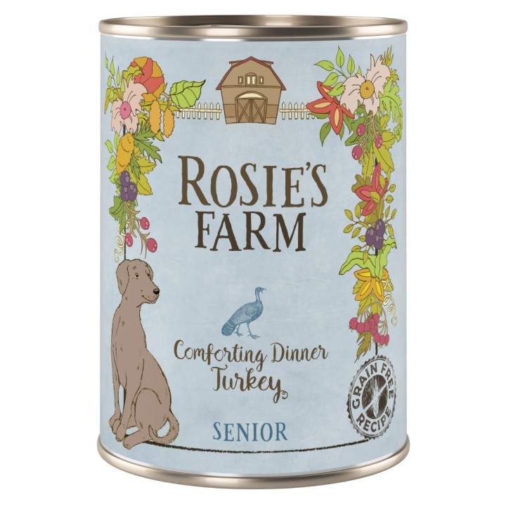 Sparpaket Rosie's Farm Senior 24 x 400 g  - Truthahn