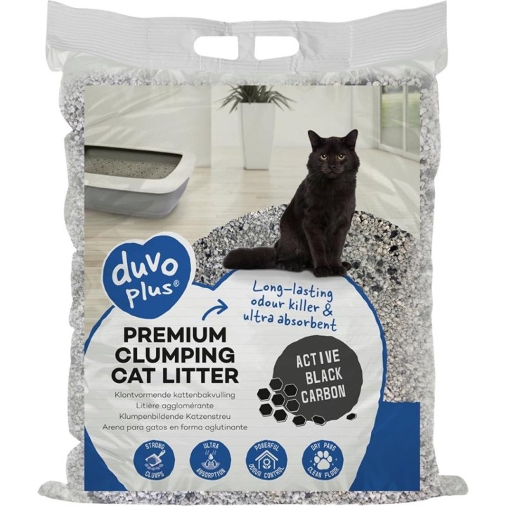 Duvoplus Katzenstreu 'Premium Active Black Carbon' - 12 kg