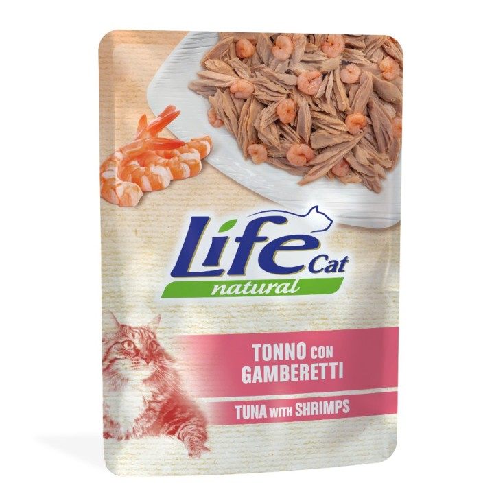 Life Cat Natural Adult 6 x 70 g - Thunfisch mit Garnelen