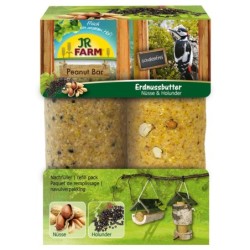 JR Garden Peanut Bar Erdnuss-Turm inkl. Nachfüller - Extra Nachfüller: 2 Stück á 350 g JR Garden Peanut Bar Nüsse & Holunder