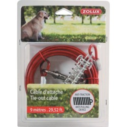 Anbindekabel und Feder für Hunde Zolux