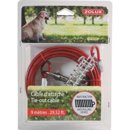 Anbindekabel und Feder für Hunde Zolux