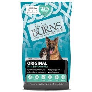 Burns Adult & Senior Original Fisch & brauner Reis - 12 kg