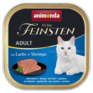 animonda vom Feinsten Adult 6 x 100 g -  Lachs & Shrimps