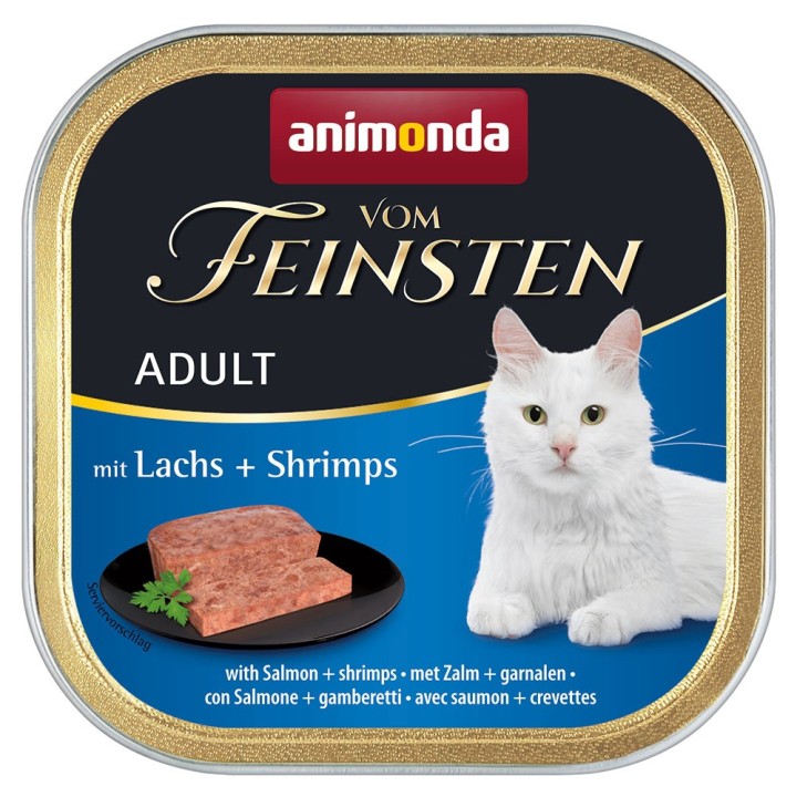 animonda vom Feinsten Adult 6 x 100 g -  Lachs & Shrimps