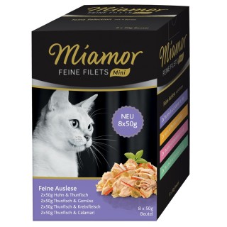 Miamor Feine Filets Mini Pouch 8 x 50 g - Feine Auslese