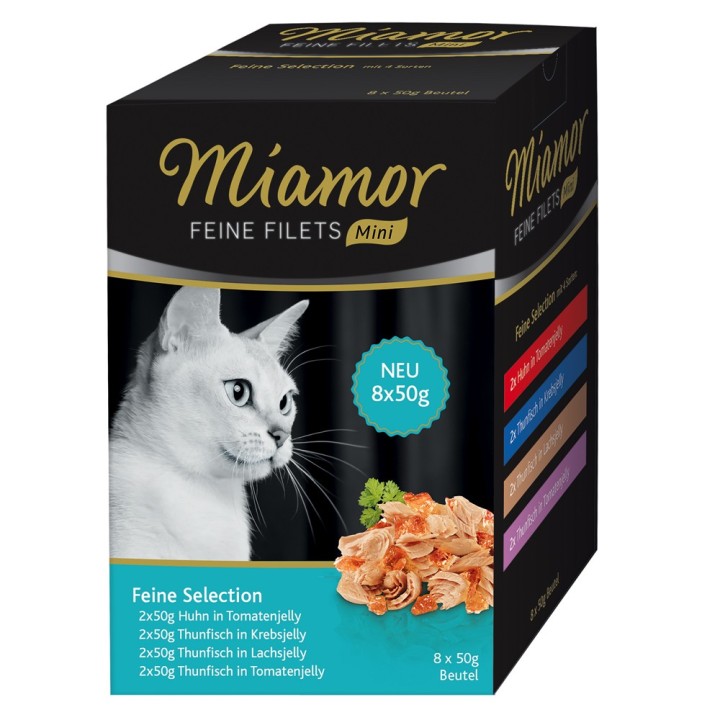Miamor Feine Filets Mini Pouch 8 x 50 g - Feine Selection