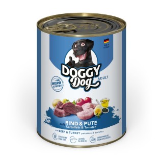 DOGGY Dog Adult 6 x 800 g - Rind & Pute