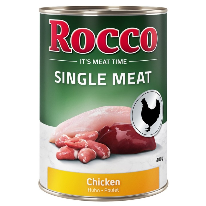 Rocco Single Meat 6 x 400 g / 800 g 6 x 400 g: Huhn