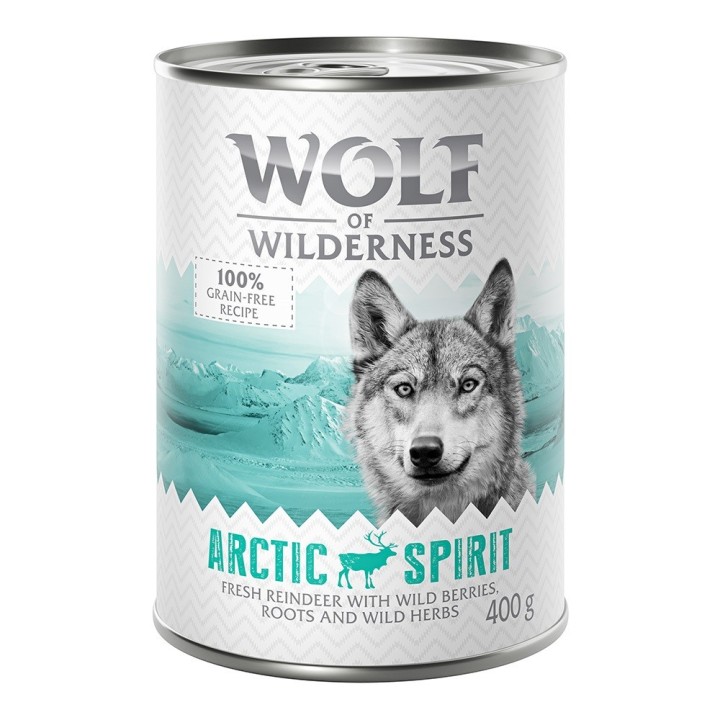 Wolf of Wilderness Adult - Single Protein 6 x 400 g  - Arctic Spirit - Rentier