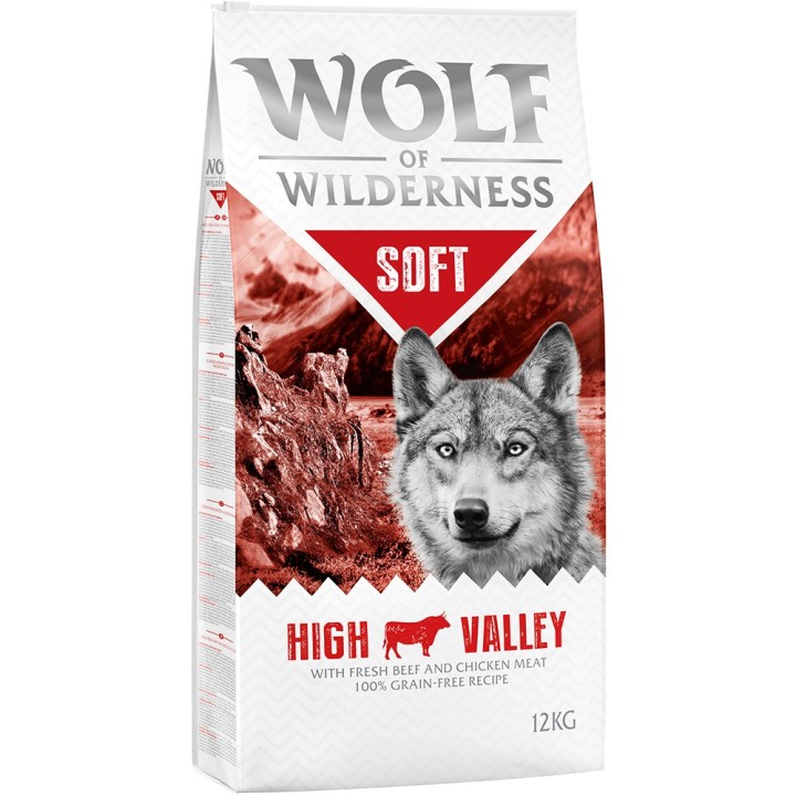 Wolf of Wilderness "Soft - High Valley" Rind - getreidefrei - 12 kg