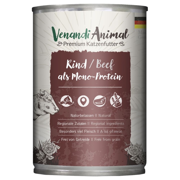 Venandi Animal Monoprotein 6 x 400 g - Rind