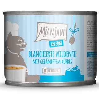 MjAMjAM an Soße 6 x 185 g - blanchierte Wildente mit gedämpftem Kürbis