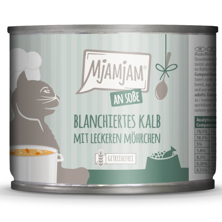 MjAMjAM an Soße 6 x 185 g - blanchiertes Kalb mit leckeren Möhrchen