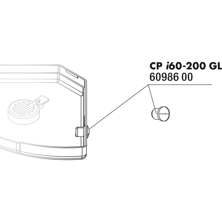 JBL CP i_gl Gummipuffer Bodenplatte - 1 Stk