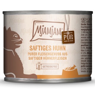 Sparpaket MjAMjAM Pur 24 x 200 g - saftiges Hühnchen pur