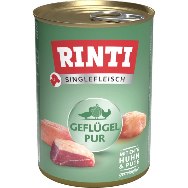 RINTI Singlefleisch 6 x 400 g - Geflügel pur