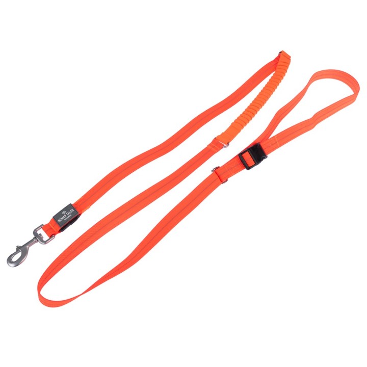 Nomad Tales Spirit USB LED Joggingleine orange - 180 - 250 cm lang, 25 mm breit