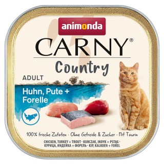 animonda Carny Country Adult 32 x 100 g - Huhn, Pute + Forelle