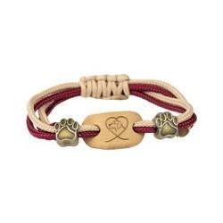 Trendfährte Paracord Armband [Bordeaux/Beige]
