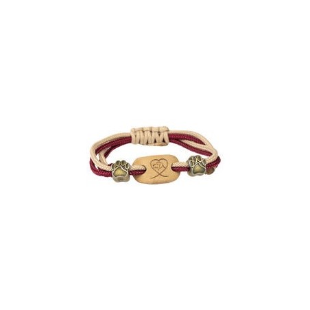Trendfährte Paracord Armband [Bordeaux/Beige]