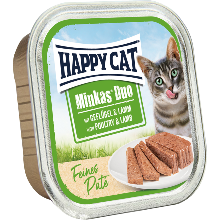 Happy Cat Minkas DuoPaté Geflügel und Lamm - 100 g