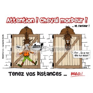 Humoristische Platte Beißendes Pferd Fr8Man