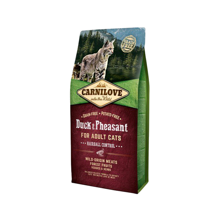 Carnilove Hairball Katzenfutter - Ente & Fasan - 2 kg