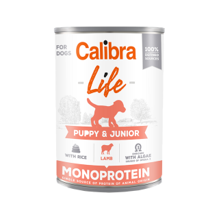 Calibra Dog Life Puppy & Junior Nassfutter - Lamm - 6 x 400 g