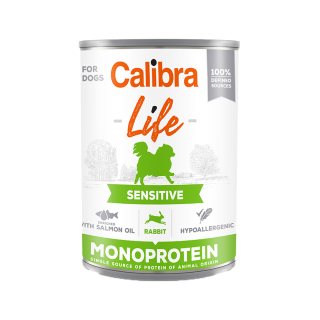 Calibra Dog Life Sensitive Nassfutter - Kaninchen - 6 x 400 g