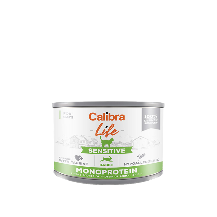 Calibra Cat Life Sensitive Nassfutter - Kaninchen - 6 x 200 g