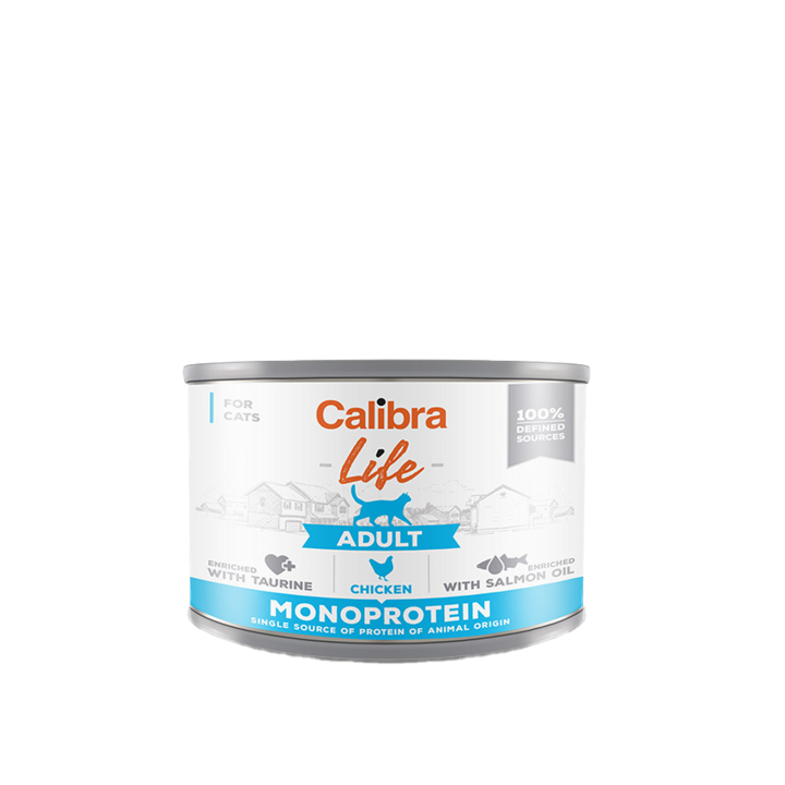 Calibra Cat Life Adult Nassfutter - Huhn - 6 x 200 g